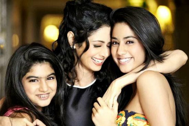 Sridevi with her daughters