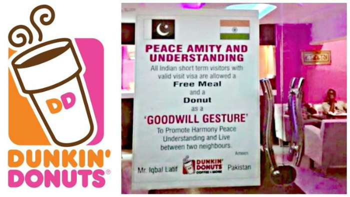 This Pakistani Restaurant Is Serving Free Donuts To Indians In A Bid To Promote Harmony And Goodwill