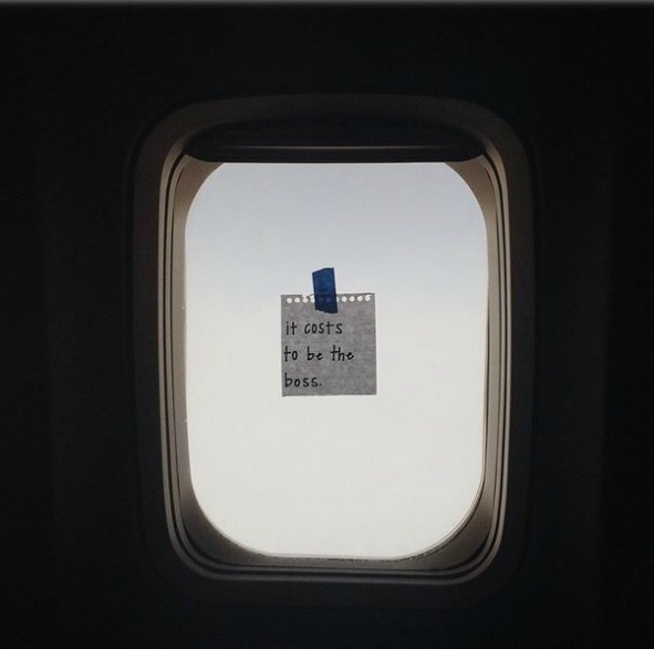 Air Hostess Pins Notes On Plane Windows, Surprises Passengers With Words Of Encouragement
