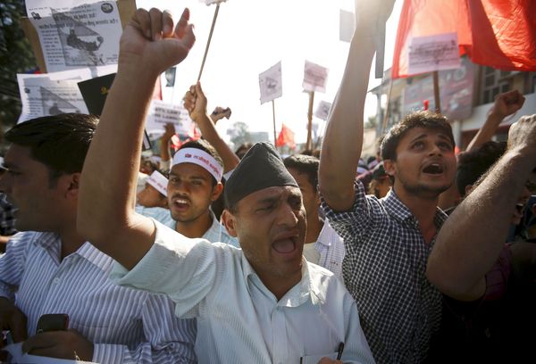 nepal protests 2015