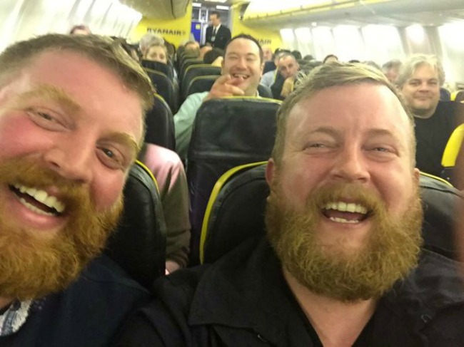 Twins Meet On A Ryanair Flight