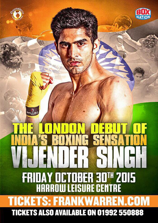 Vijender Singh poster for October 30 fight