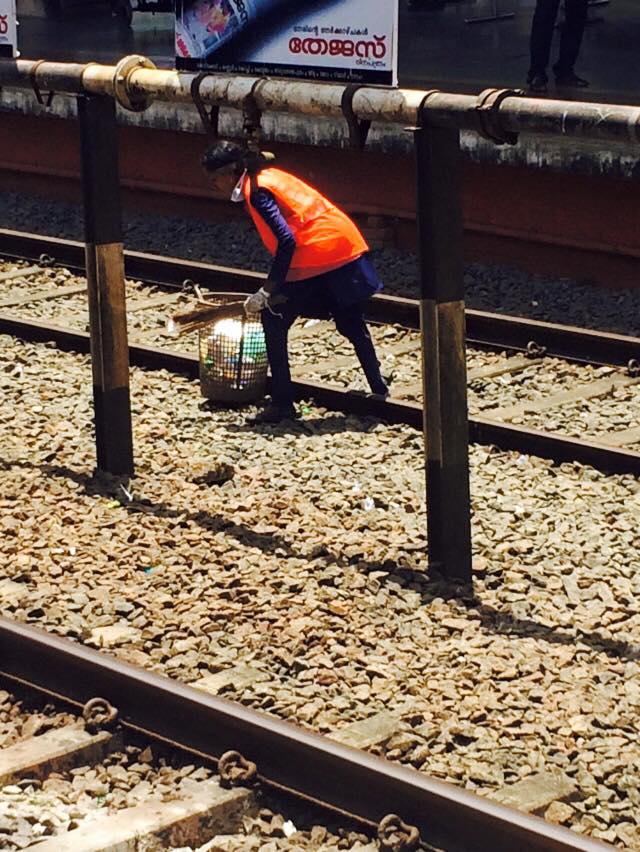 This Train Station In Kerala Uses Flowers Grown In Recycled Plastic Bottles To Help Prevent