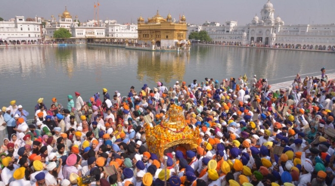 Celebrations Galore At The Golden Temple On The 411th Installation Day Of The Guru Granth Sahib