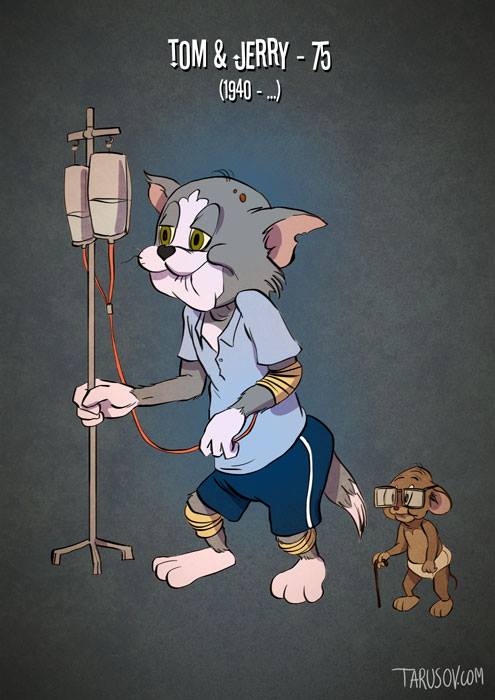 Tom And Jerry + 9 Of Our Favourite Cartoon Characters, Now Leading A  Retired Life
