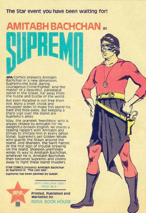 Amitabh Bachchan Supremo Comics