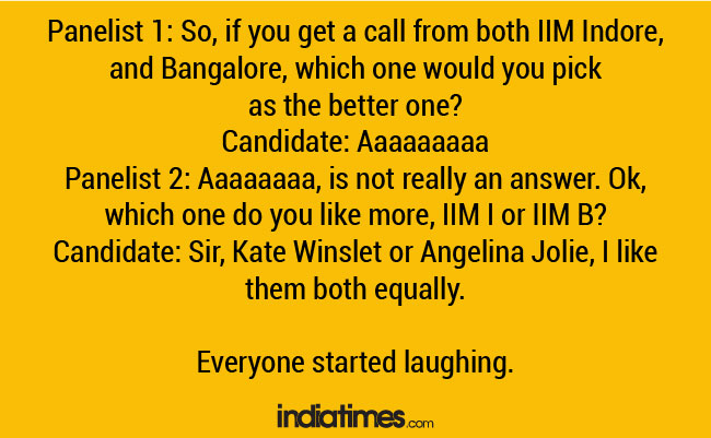 17 Really Weird Questions That Have Been Asked At IIM Interviews