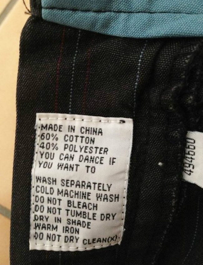 Clothing labels