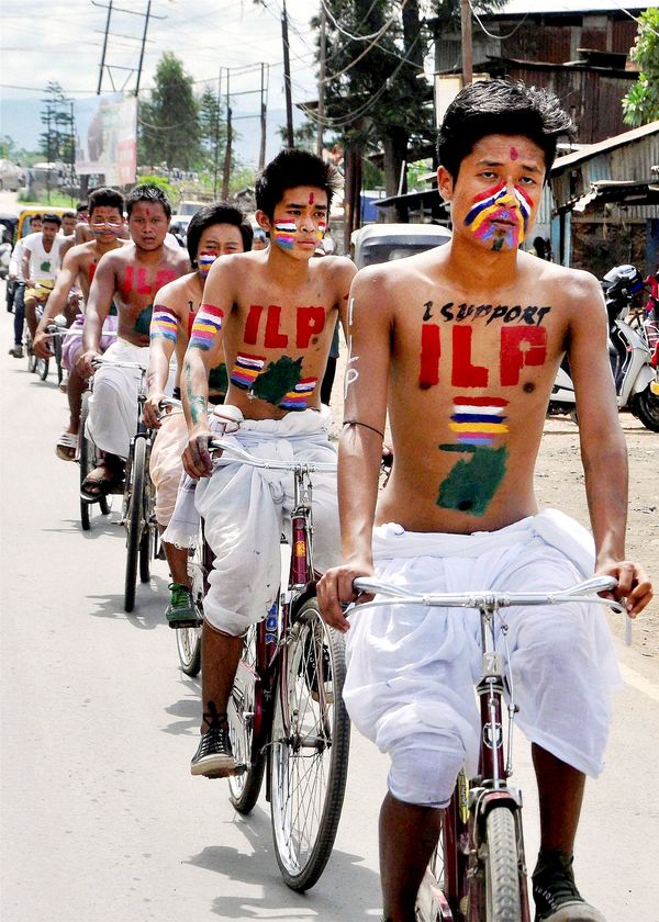 Manipur ILP protest 