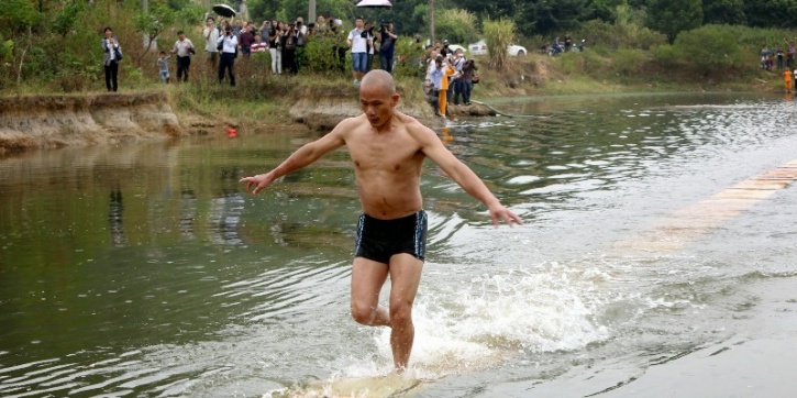 Shaolin Man Running On Water