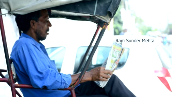 Rickshaw puller travels across india