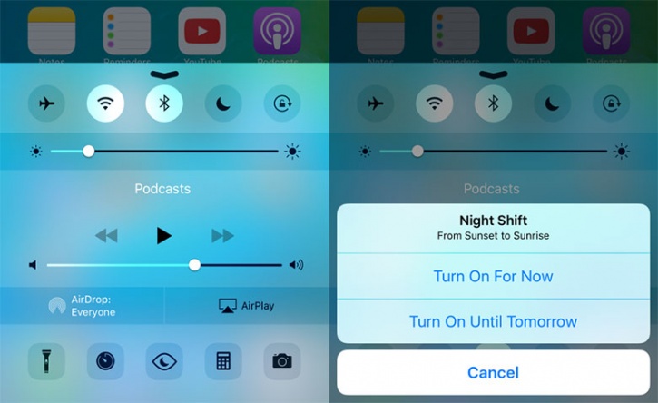 Apple Night Shift Mode