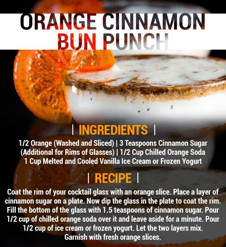 orange cinnamon bun punch