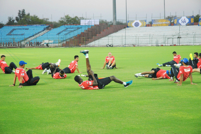 IPL players training at the Sawai Mansingh Stadium (file pic)