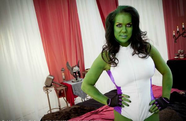 Chyna plays She hulk #RIPCHYNA