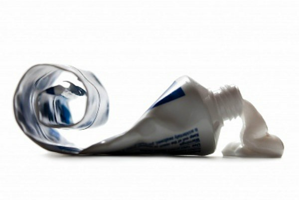 squeezed toothpaste
