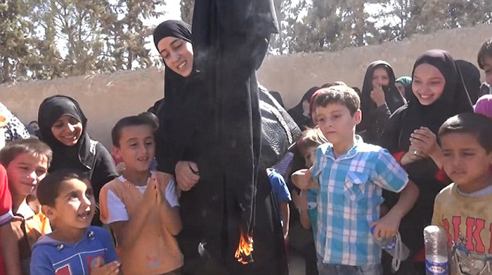 Men Cut Beards And Women Burn Burqas To Celebrate Freedom From ISIS