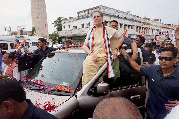 Congress president Sonia Gandh