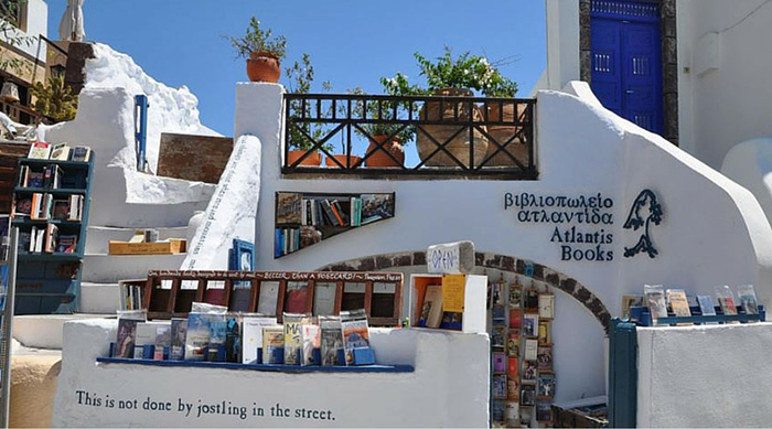 Atlantis Book Store, Oia, Santorini
