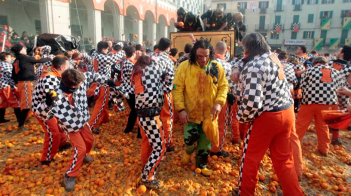 Battle of the Oranges, Italy