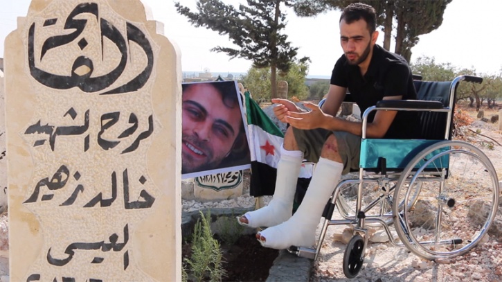 Syrian Journalist Reports From Wheelchair