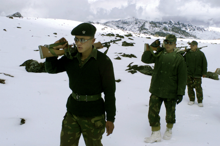 Indian army patrol tawang