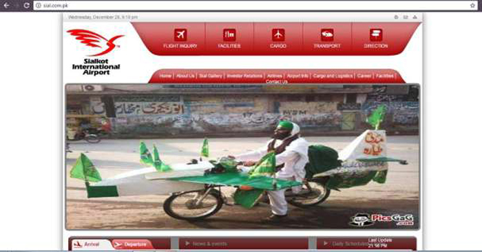 Attack Pak Airport Website