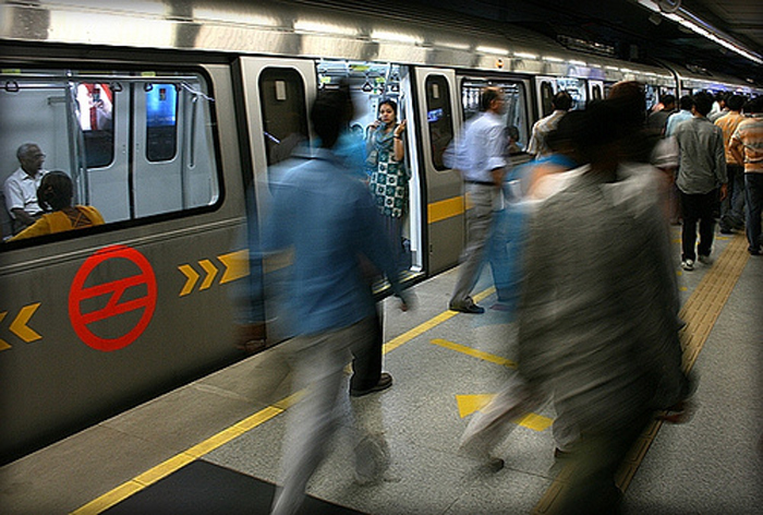 Delhi metro woman