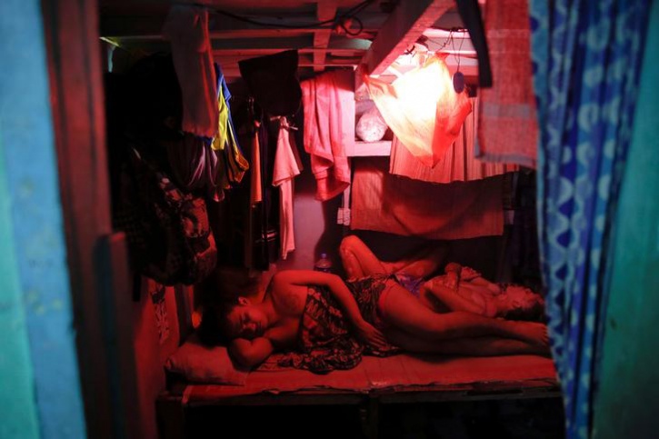 Inmates sleep inside Quezon City Jail in Manila, Philippines. 