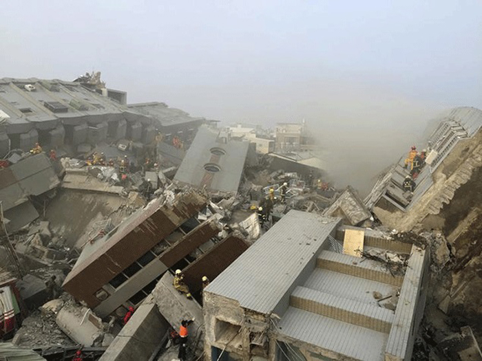 Strong earthquake hits Taiwan