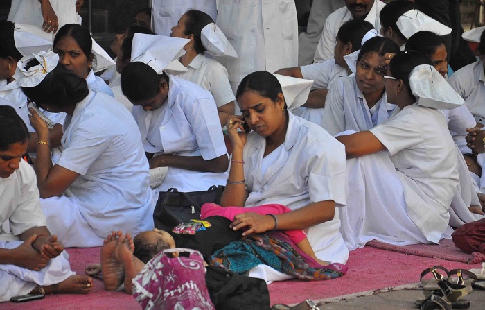 Government Hospitals Nurses Go On Strike Across India. Sarkar Calls Them Anti-National, Threatens Prosecution