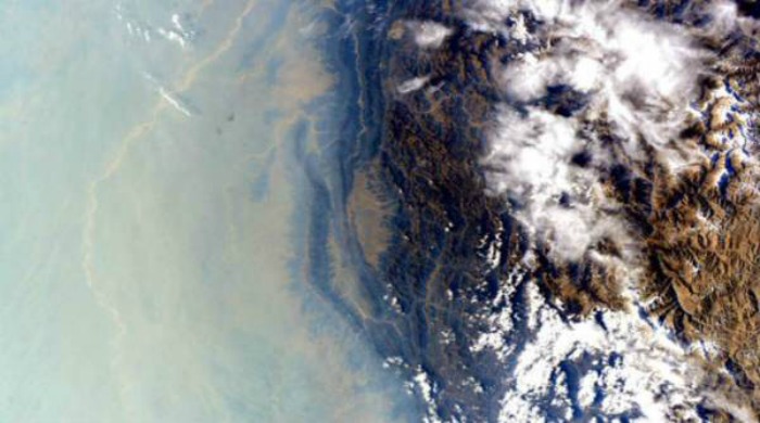 Pollution over India, as seen from space