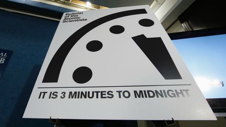 Doomsday Clock Just Three Minutes Away From Midnight Humanity Could Be Close to Being Wiped Out