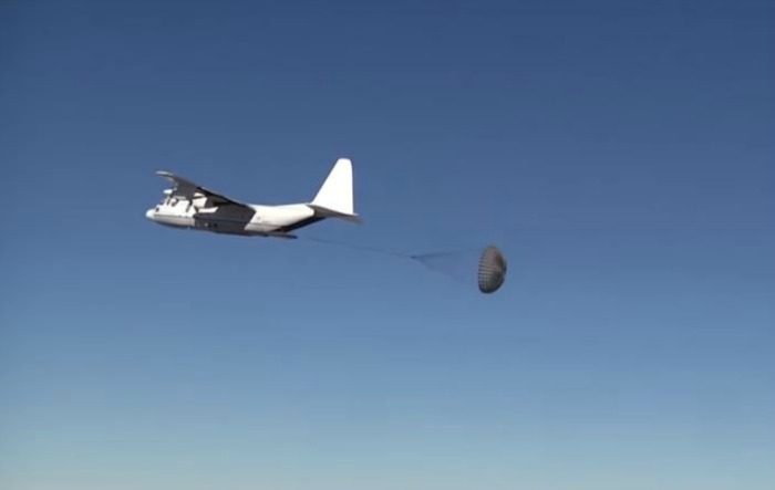 SpaceX parachute test