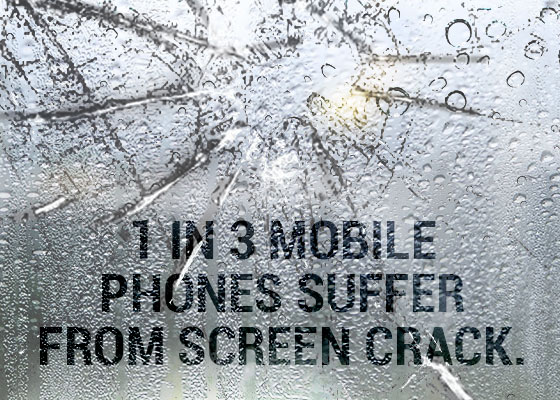 Mobile screen breaking data