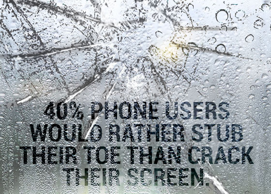 Mobile phone screen breakage study