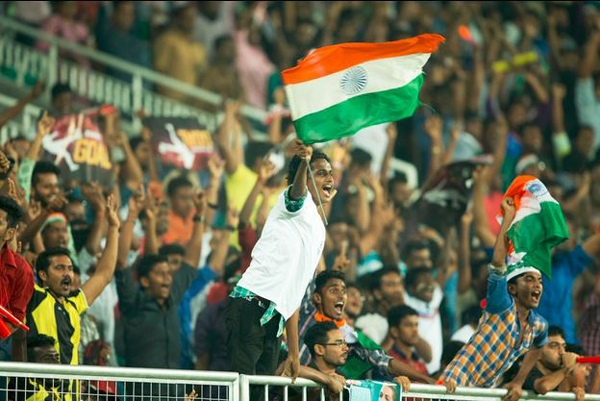Indian fans at the SAFF Cup final