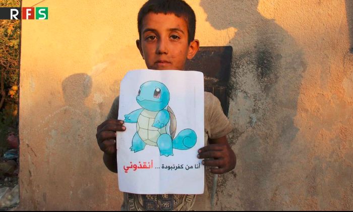Syrian Children Are Using Pokemons