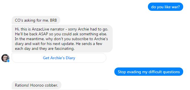 Archie Barwick Chatbot