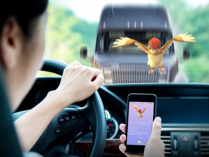Pokemon on road