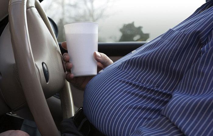 Driving for long can make you gain weight!