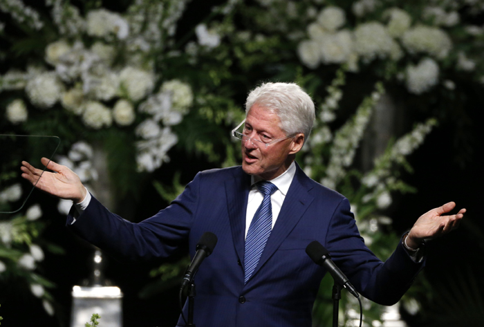 Bill Clinton at Muhammad Ali funeral