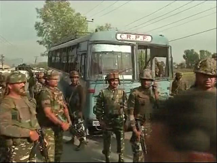 Terrorists Attack Crpf Bus In J&K, 5 Jawans Killed; 2 Militants Shot Dead