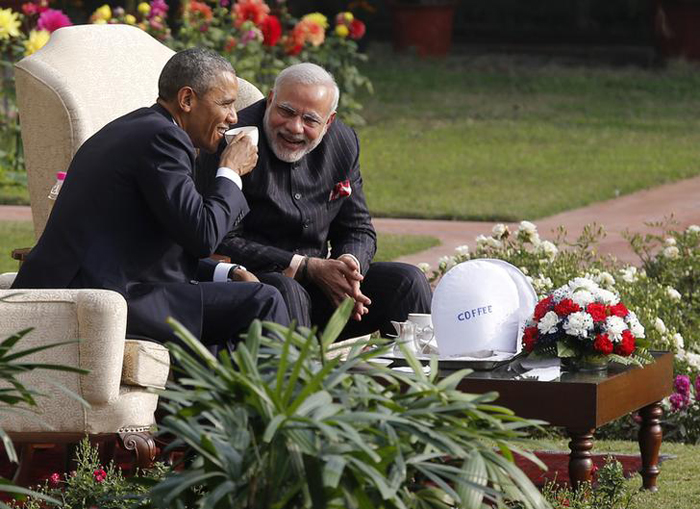  PM Modi with US President Barack Obama
