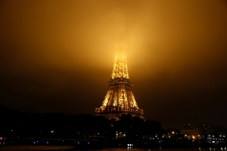 Cloudy Eiffel Tower