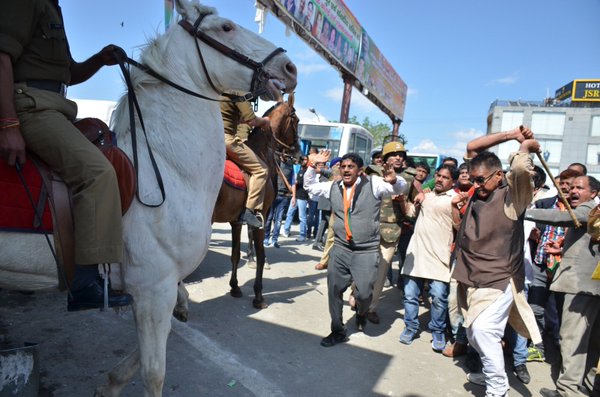 bjp attacking horse