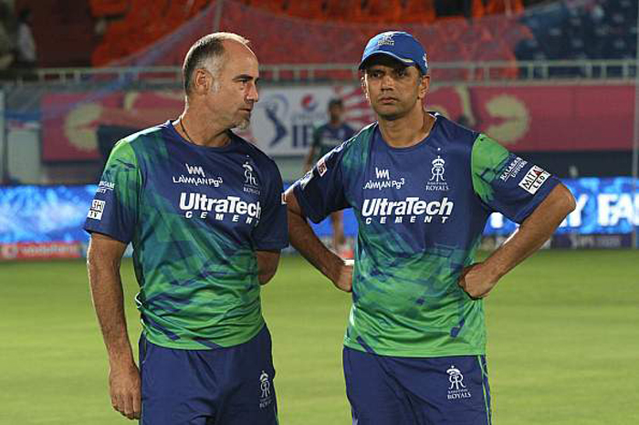 Rahul Dravid with Paddy Upton
