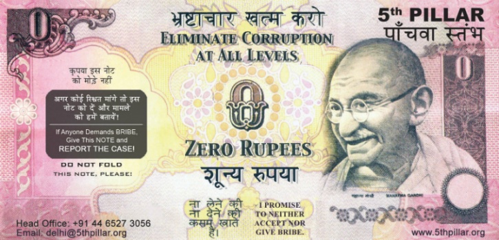 Zero Rupee Note