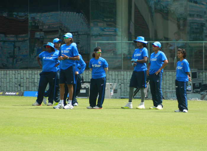 India players fielding practice