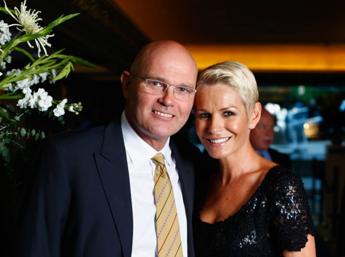 Martin Crowe with his wife